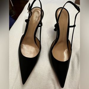 Gianvito Rossi Ascent 85mm heels in black leather